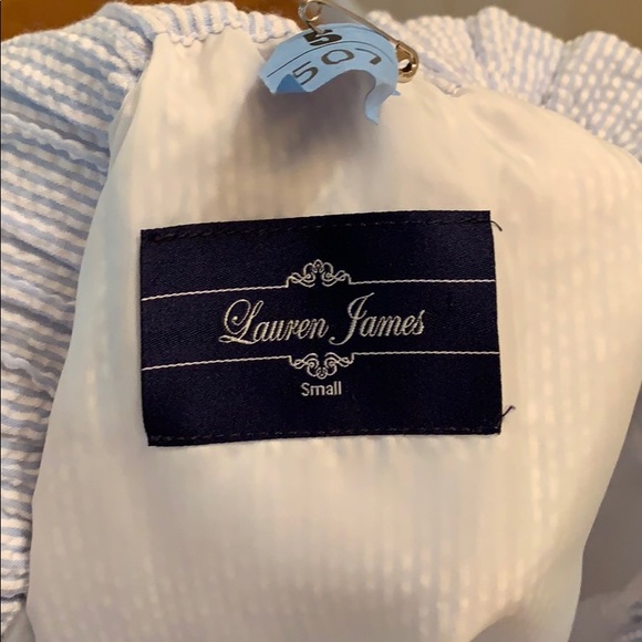 Lauren James Seersucker Scalloped Skirt - Picture 2 of 2